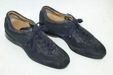 TOD'S women shoes sz 6 Europe 36 BLUE suede leather S8396