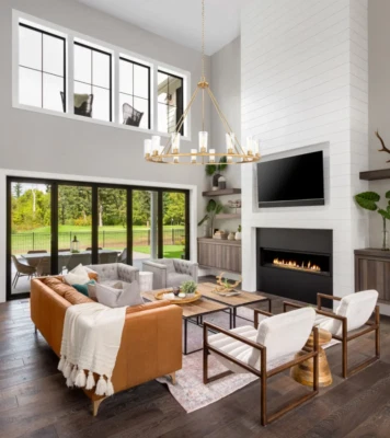 Restoration Hardware Modern STYLE XL Gold Round Ring Glass Candle Chandelier - Image 1 of 3