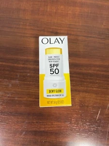 Olay Glow & Protect Bastone per la protezione solare con vitamina C, SPF 50. Dewy Glow 0,5 once 9/25 - Foto 1 di 5