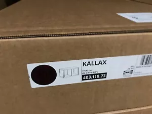 Ikea KALLAX Scaffalatura scaffale armadio aperto 2S custodia libro, 77x42 cm, nero-marrone - Foto 1 di 1