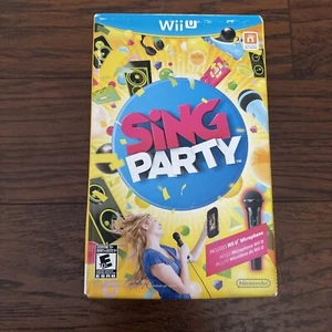 Sing Party (Nintendo Wii U, 2012) Nuevo Precintado Con Micrófono - Imagen 1 de 8