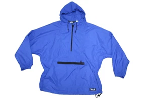 Giacca vintage Woolrich uomo grande blu pullover giacca a vento giacca a vento con cappuccio adulto - Foto 1 di 4