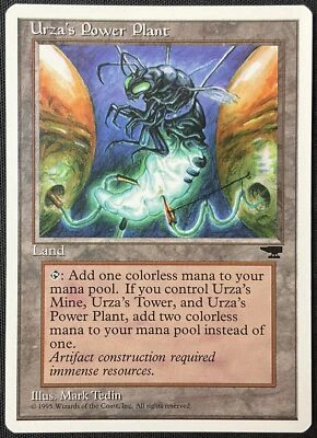 MTG Chronicles Urza's Power Plant (Bug) Land NM - Image 1 of 2