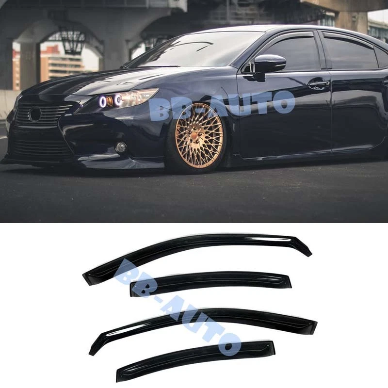Para Lexus ES300h ES350 13-Up Estilo en Canal Viseras Ventana Lateral Deflectores de Lluvia Foto 1 de 1