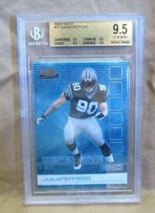 Julius Peppers RC 2002 Topps Finest Rookie#77 BGS9.5!Panthers DE RC GOAT - Picture 1 of 3