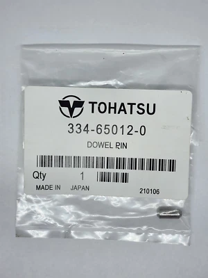 Tohatsu Dowel Pin 334-65012-0 - Image 1 of 2