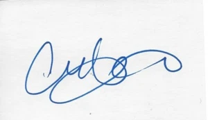 Autographed Vancouver Canucks Corey Hirsch Signed 3x5 Index Card Original - Picture 1 of 2