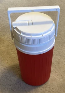 Vintage 80's Igloo 1/2 Gallon Red Drink Cooler Jug Nice - Picture 1 of 5