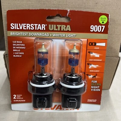 Sylvania Silverstar Ultra 9007- 55/65W Two Bulbs Halogen Head Light- - Image 1 of 2