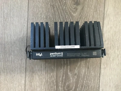 Intel SL265 266MHz Pentium II Processor CPU 512KB cache with heatsink - Image 1 of 4