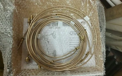 Jaguar Mk2, 240, 3.4 3.8 Daimler V8 1959 - 69 brake pipe set brass fittings - Image 1 of 4