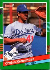 1991 Donruss Baseball 711 Carlos Hernandez
