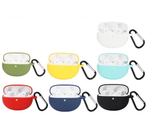 Silicone Case Earphone Pouch Cover With Carabiner for Oppo Enco Free 2 - Picture 1 of 22