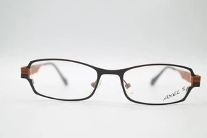 Axel S. AX760 Schwarz Braun Eckig Brille Brillengestell eyeglasses Neu - Picture 1 of 6