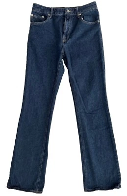 Pantalones de mezclilla Club Monaco para mujer The Perfect Bootcut azul oscuro 26 Foto 1 de 4