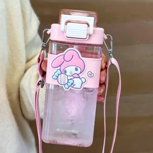 Sanrio My Melody Water Bottle Large Capacity with Removable Straw 650ml - Picture 1 of 9
