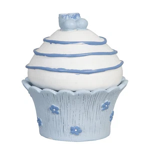 Clayre & Eef Aufbewahrung Muffin Dose CUPCAKE Shabby Deko Landhaus Geburt Junge - Bild 1 von 2