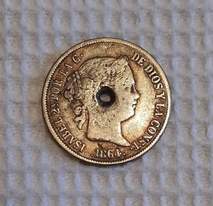 Silbermünze Spanien Königin Isabella II 4 Reales 1864 Silber 900er - Bild 1 von 2