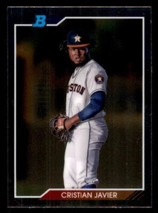 2020 Bowman Heritage Chrome Prospects #92CPCJ Cristian Javier - Picture 1 of 2