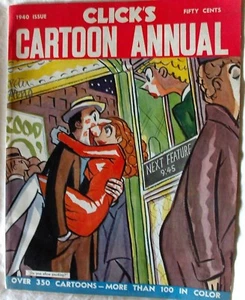 CLICK'S CARTOON JÄHRLICH 1940 Ausgabe Vintage TPB 1939 350 Cartoons 100 in Farbe - Bild 1 von 6