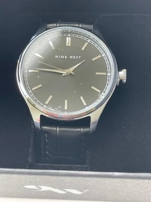 Nine West Bold NEW Men's Jasper Watch with Black Band - Water Resistant - Image 1 of 4