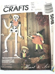 McCall's Crafts The Halloween SPUKMUSTER 5018 ungeschnitten Deko Hexe Vogelscheuche - Bild 1 von 6
