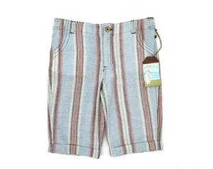 NWT Fore!! Axel & Hudson Big Boys Striped Golf Shorts In Blue 12 FLAWED - Picture 1 of 16