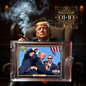 Decision 2024 ELITE Donald Trump Assassination Attempt FIGHT 01/10 Gold ALPHA - Picture 1 of 2
