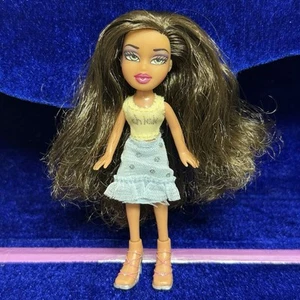 Lil Bratz Girlz Mini Talia Doll 4.5 in. Brown Hair Green Eyes Clothes Shoes - Picture 1 of 9