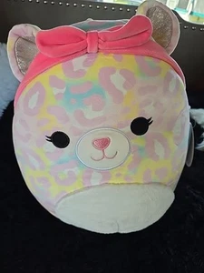 Neu mit Etikett Squishmallows 12 Zoll Michaela Leopard mit Stirnband - Bild 1 von 10