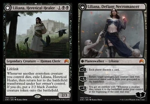 Liliana, Heretical Healer // Liliana, Defiant Necromancer - Foil Magic mtg Heavy - Picture 1 of 1