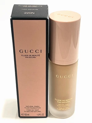 Gucci Natural Finish Fluid Foundation - 220N Fair Medium - 1 fl oz / 30 ml NIB - Image 1 of 4