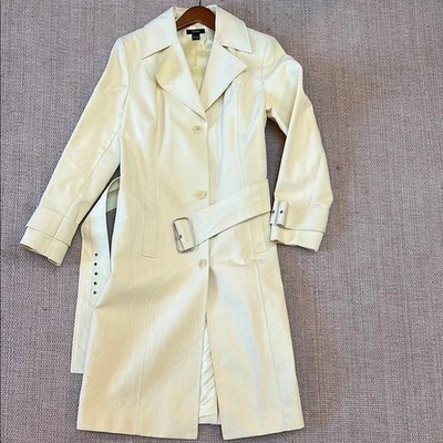 Gabardina Alfani para mujer grande suave amarilla para todo tipo de clima Foto 1 de 4