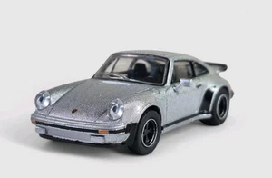 1975 PORSCHE 930 TURBO Diorama Collectible DieCast Model Car 1:64 Silver LOOSE - Picture 1 of 8