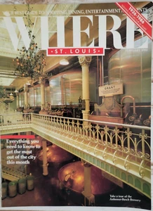 Where St Louis Magazine February 1986  Tour Anheuser Busch Tourism Travel - Picture 1 of 2