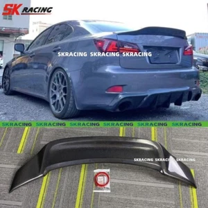 Fit For 2006-2013 IS250 IS350 Real Carbon Fiber Duckbill Trunk Wing Spoiler 1PCS - Picture 1 of 18