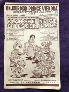 Partitur für die Ausgabe von Walt Disney Cartoon Schneewittchen 1938 - Bild 1 von 3