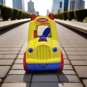 2003 Playskool Hasbro School Bus Wheels On The Bus No Figures - Working VTG Rare - Picture 1 of 8