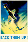 Back Them Up - Supermarine Spitfire Aircraft - 1942 - Seconde Guerre mondiale - Affiche de propagande