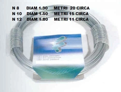 MATASSA ROTOLO FILO DI FERRO COTTO ZINCATO MM 1.30/1.50/1.80 - Immagine 1 di 1