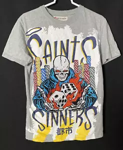 T-shirt ricamata Iro-ochi Santi Peccatori Taglia Media - Foto 1 di 7