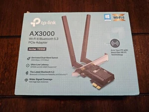 TP Link Archer TX55e AX3000 Wi-Fi 6 & Bluetooth 5.2 PCIe Adapter - Photo 1/2