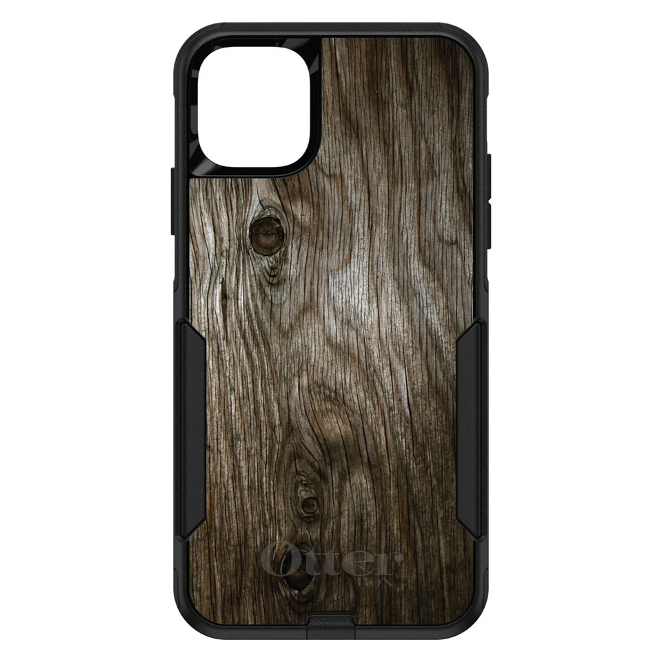 OtterBox Commuter for Apple iPhone (Pick Model) Brown Weathered Wood Grain - Image 1 of 1