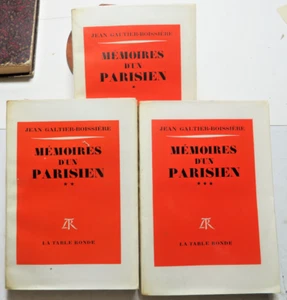 PARIS/MEMOIRES D'UN PARISIEN/ED TABLE RONDE/1960/CRAPOUILLOT/ENTE KETTE - Bild 1 von 1