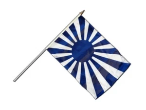 Fanflagge blau weiß Stockflagge Flaggen Fahnen Stockfahne 30x45cm - Bild 1 von 1