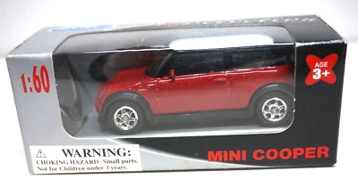 Welly Mini Cooper Die Cast Red 1:60 Scale NIB - Image 1 of 4