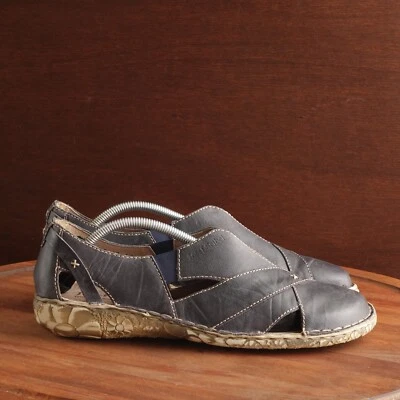 Josef Seibel Flats Womens Size EU 40 US 9-9.5 Blue Leather Slip On Comfort Shoes - Image 1 of 4