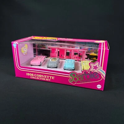 Hot Wheels Барби фильм 1956 Corvette коллекционный набор 4-Pack новый в коробке - Изображение 1 из 4