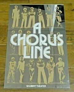 A Chorus Line Theater Broadway Window Card Poster 14" x 22" - Picture 1 of 6