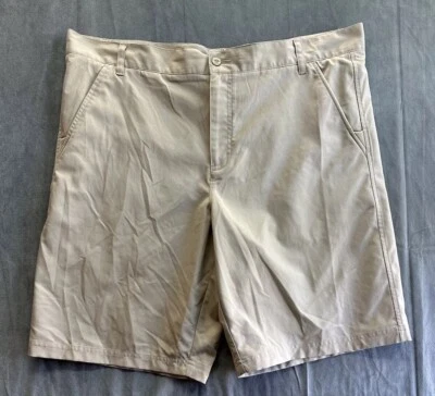 Pantalones Cortos de Golf Fila Sport Caqui Beige Rendimiento Para Hombre 40x10 Bolsillos Frontales Planos Foto 1 de 4